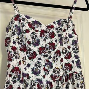 Hell Bunny sugar skull dress